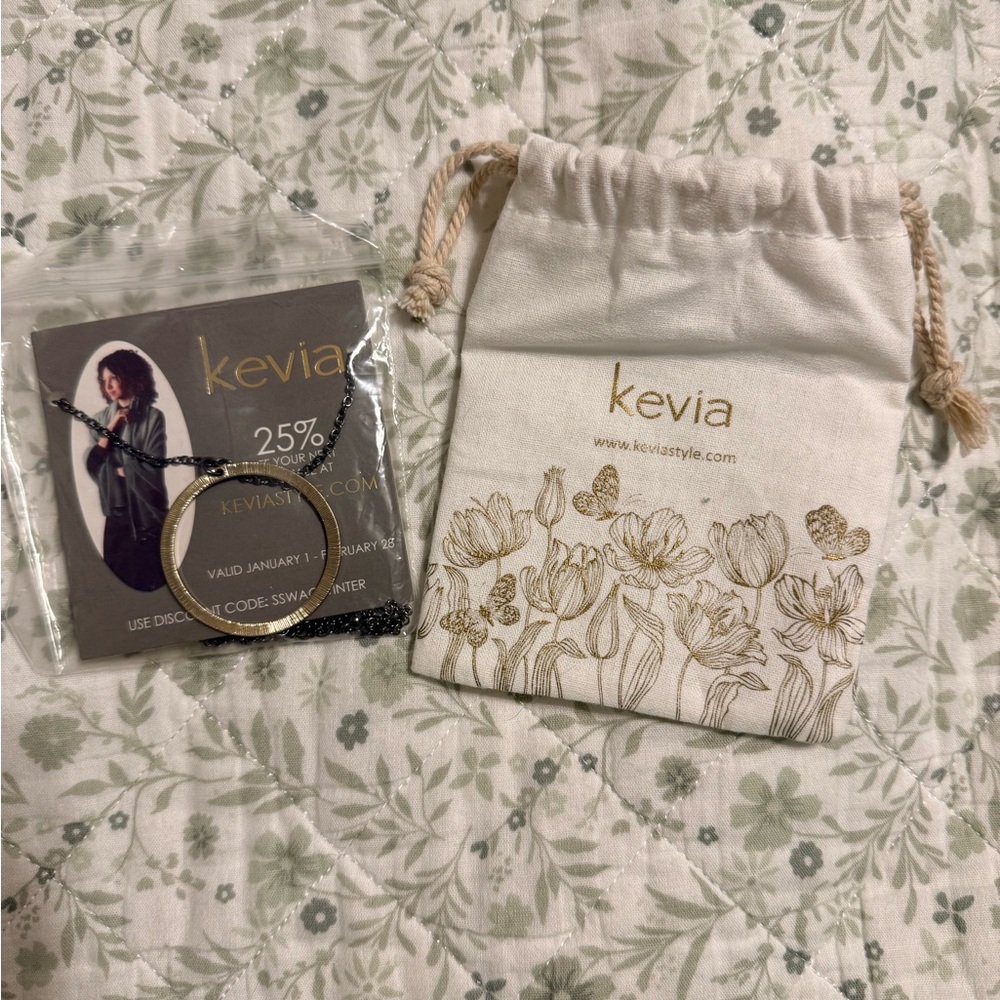 Kevia Gold and Black Necklace